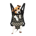 Black And Beige Aztec Pattern Print Pet Carrier Backpack