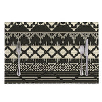 Black And Beige Aztec Pattern Print Placemat
