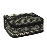 Black And Beige Aztec Pattern Print Small Lunch Bag