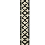 Black And Beige Aztec Pattern Print Table Runner