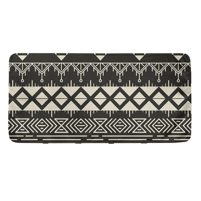 Black And Beige Aztec Pattern Print Towel