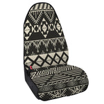 Black And Beige Aztec Pattern Print Waterproof Car Seat Cover