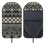 Black And Beige Aztec Pattern Print Waterproof Car Seat Cover