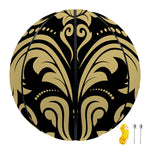 Black And Beige Damask Pattern Print Basketball
