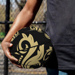 Black And Beige Damask Pattern Print Basketball