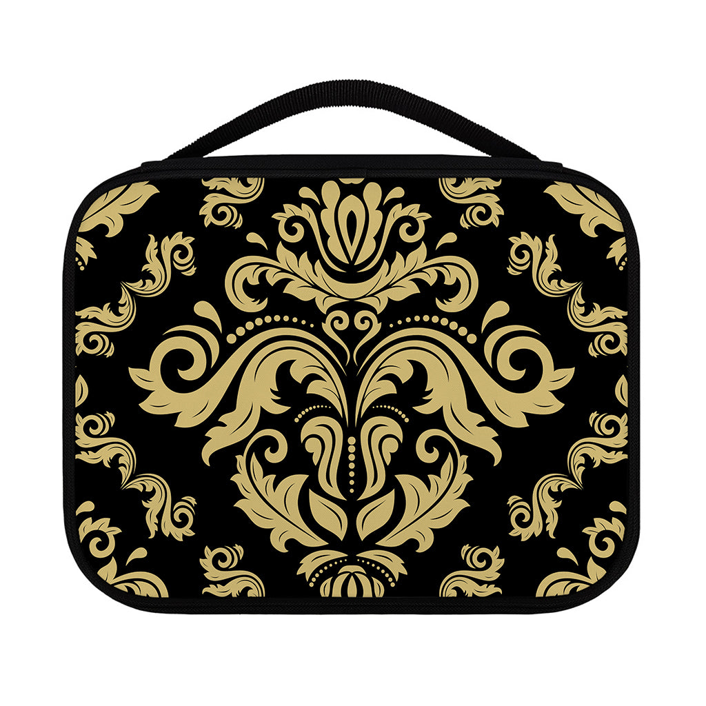 Black And Beige Damask Pattern Print Classic Bible Case
