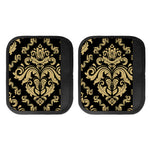 Black And Beige Damask Pattern Print Handle Covers