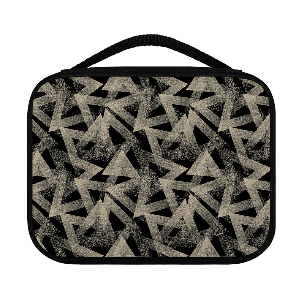Black And Beige Geometric Triangle Print Classic Bible Case