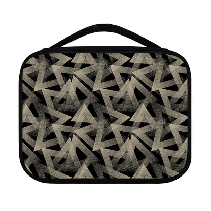 Black And Beige Geometric Triangle Print Classic Bible Case