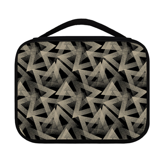 Black And Beige Geometric Triangle Print Classic Bible Case