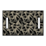 Black And Beige Geometric Triangle Print Golf Cart Seat Cover