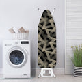 Black And Beige Geometric Triangle Print Ironing Board Cover
