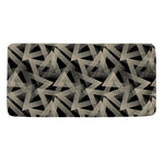 Black And Beige Geometric Triangle Print Towel