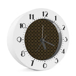 Black And Beige Orthodox Pattern Print Alarm Clock