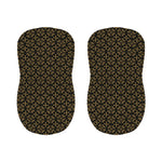 Black And Beige Orthodox Pattern Print Bar Stool Covers