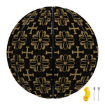 Black And Beige Orthodox Pattern Print Basketball