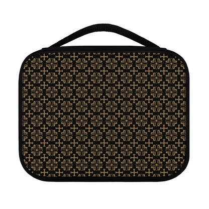 Black And Beige Orthodox Pattern Print Classic Bible Case