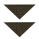 Black And Beige Orthodox Pattern Print Dog Bandana