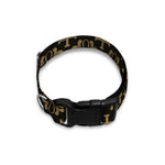 Black And Beige Orthodox Pattern Print Dog Collar