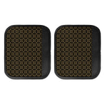 Black And Beige Orthodox Pattern Print Handle Covers