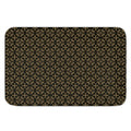 Black And Beige Orthodox Pattern Print Indoor Door Mat
