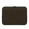 Black And Beige Orthodox Pattern Print Laptop Sleeve