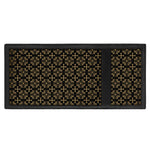 Black And Beige Orthodox Pattern Print Trifold Wallet