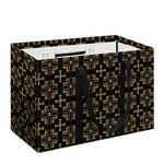 Black And Beige Orthodox Pattern Print Utility Tote Bag