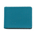Black And Blue Chevron Pattern Print Bifold Wallet