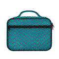 Black And Blue Chevron Pattern Print Briefcase Bible Bag