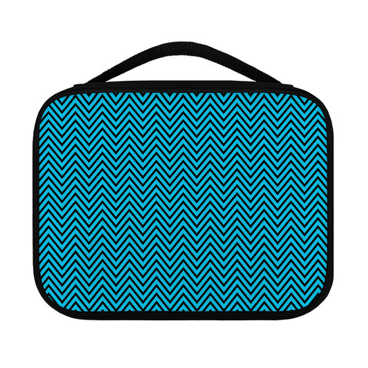 Black And Blue Chevron Pattern Print Classic Bible Case