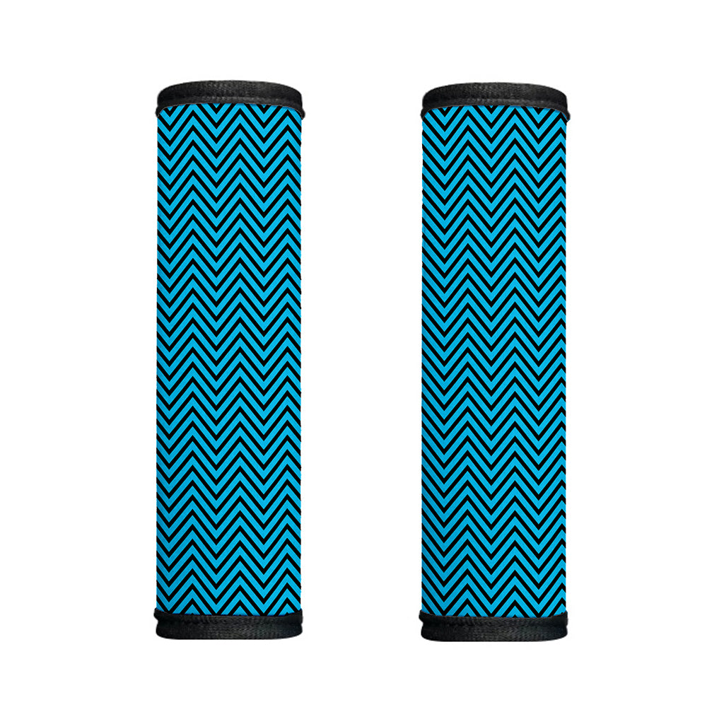 Black And Blue Chevron Pattern Print Handle Covers