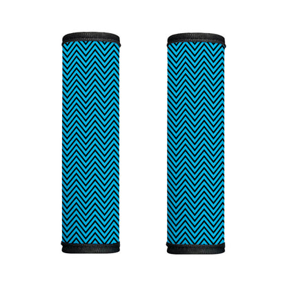 Black And Blue Chevron Pattern Print Handle Covers