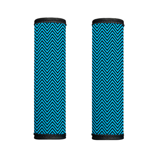 Black And Blue Chevron Pattern Print Handle Covers