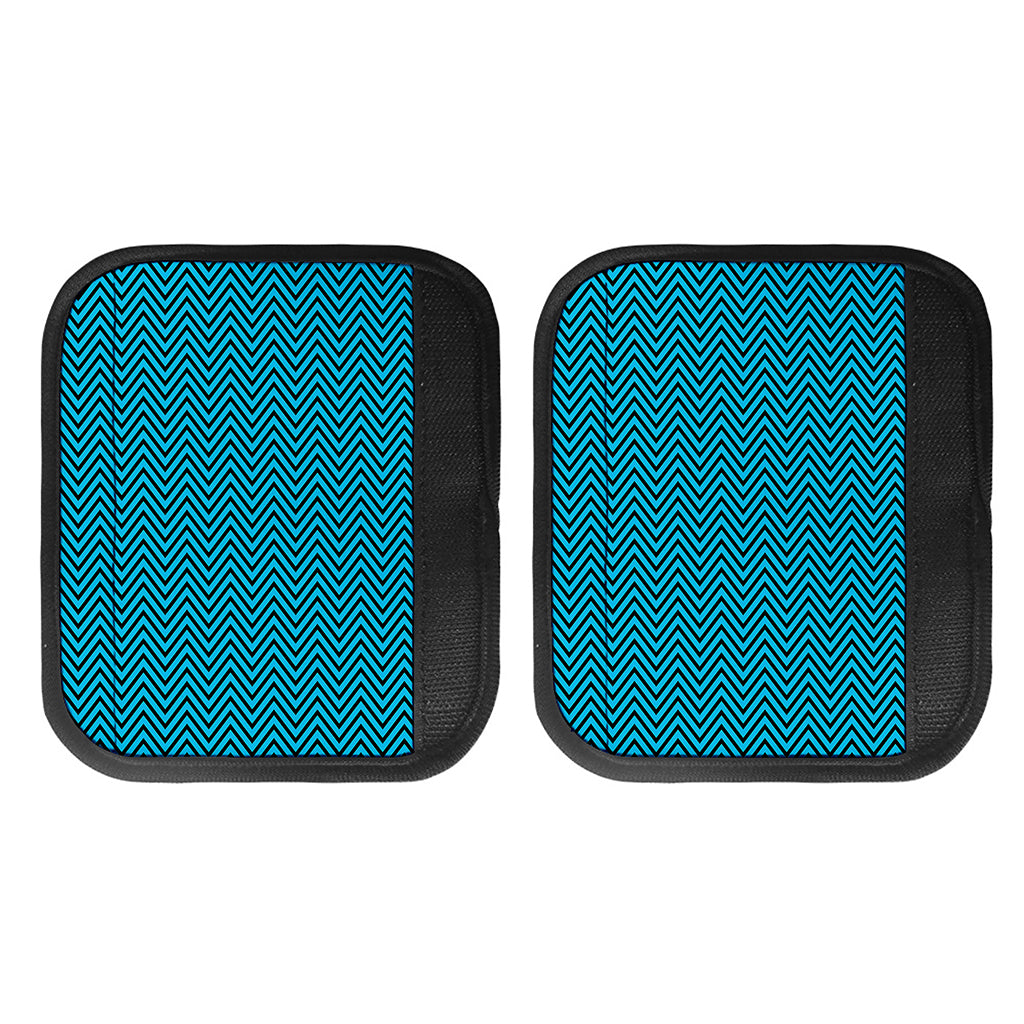 Black And Blue Chevron Pattern Print Handle Covers