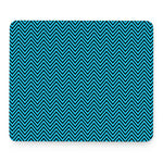 Black And Blue Chevron Pattern Print Mouse Pad