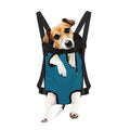 Black And Blue Chevron Pattern Print Pet Carrier Backpack