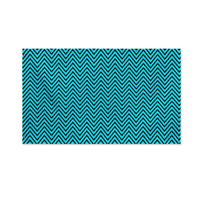 Black And Blue Chevron Pattern Print Polyester Flag