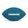 Black And Blue Chevron Pattern Print Rugby Ball