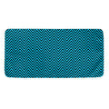 Black And Blue Chevron Pattern Print Towel