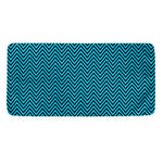 Black And Blue Chevron Pattern Print Towel