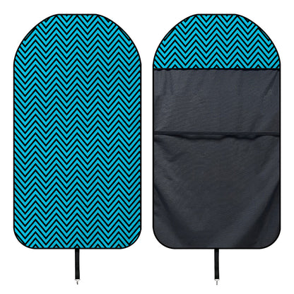 Black And Blue Chevron Pattern Print Waterproof Car Seat Cover