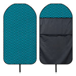 Black And Blue Chevron Pattern Print Waterproof Car Seat Cover