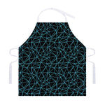 Black And Blue Geometric Mosaic Print Adjustable Apron
