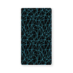 Black And Blue Geometric Mosaic Print Baby Crib Sheet