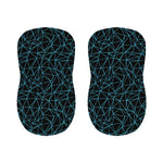 Black And Blue Geometric Mosaic Print Bar Stool Covers