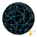 Black And Blue Geometric Mosaic Print Basketball