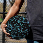 Black And Blue Geometric Mosaic Print Basketball