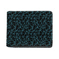 Black And Blue Geometric Mosaic Print Bifold Wallet