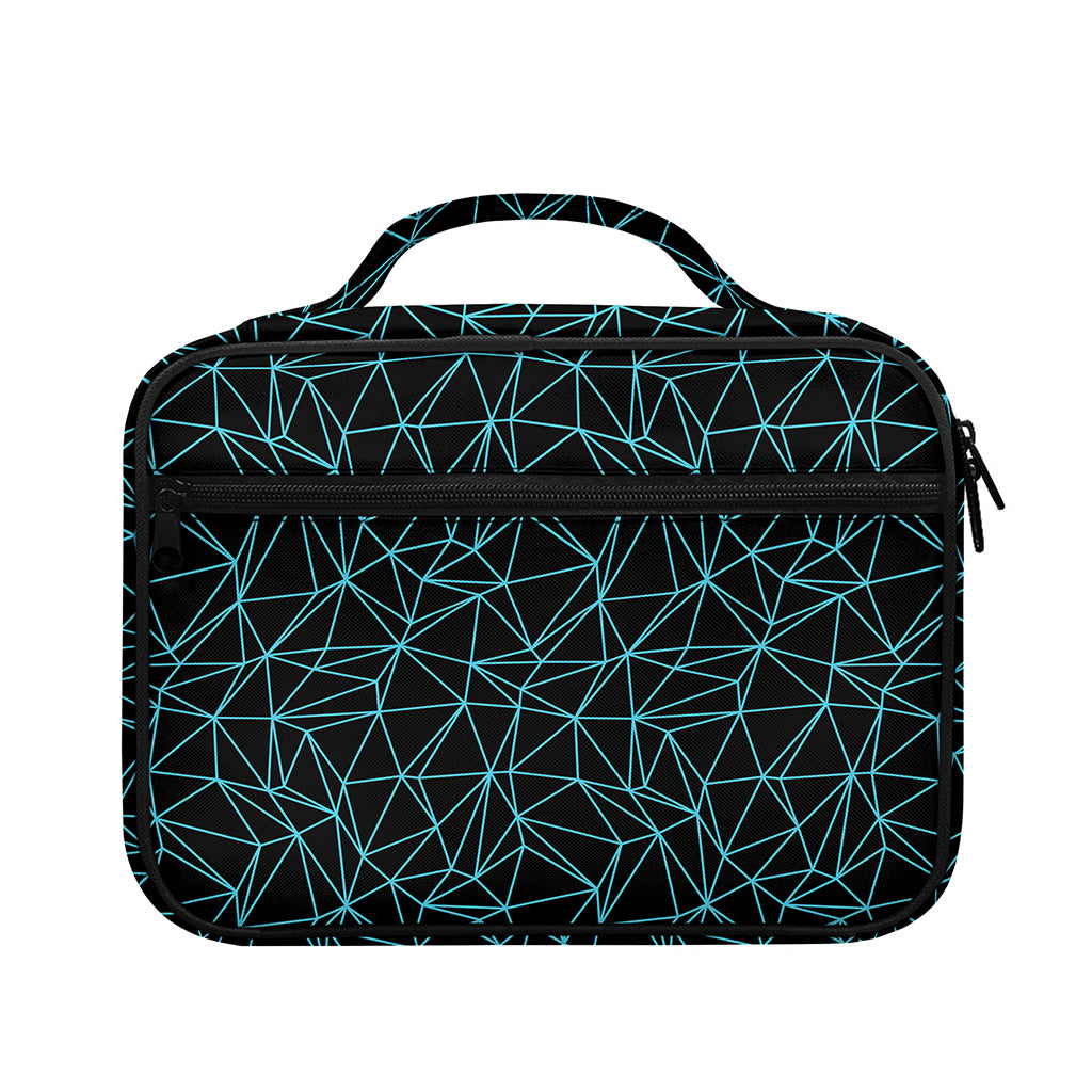 Black And Blue Geometric Mosaic Print Briefcase Bible Bag